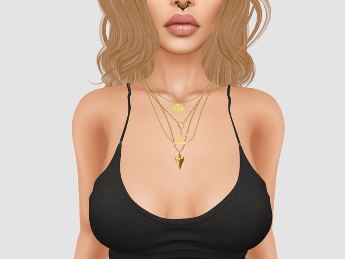 LUXE.Layered Necklace Gold