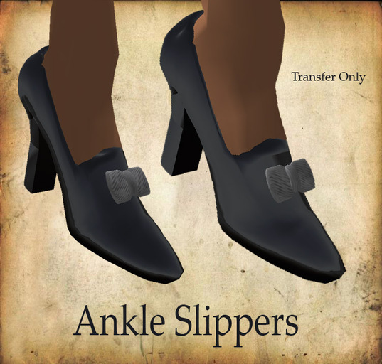 Ankle Slippers - Sculpty with Bow