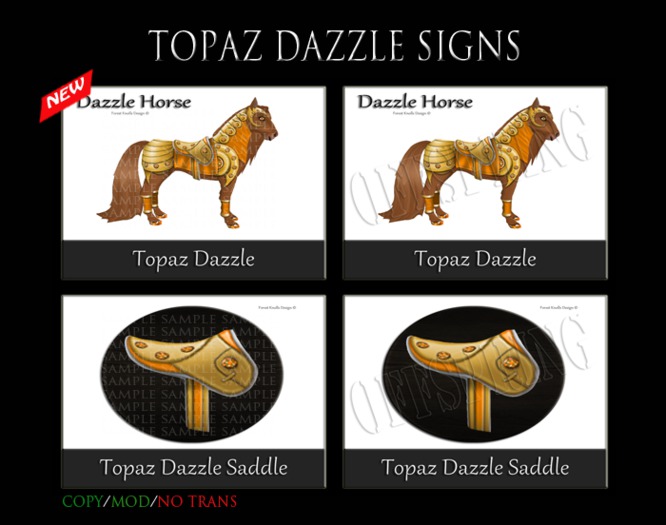 TOPAZ DAZZLE SIGNS & OFFSPRINGS