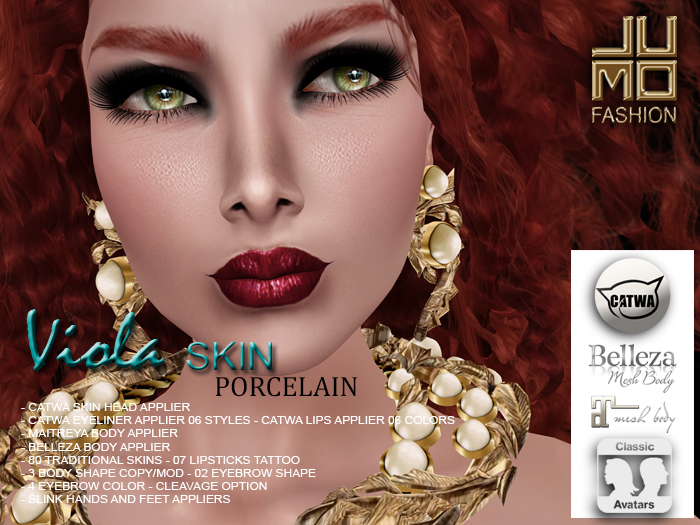 .:JUMO:. Viola Skin Porcelain - Catwa Heads
