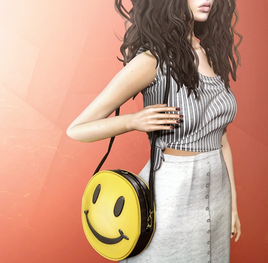 LUXE. Smiley Bag Yellow