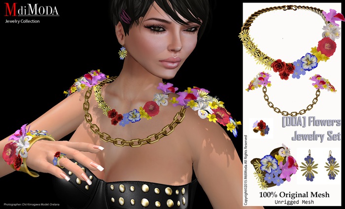 MdiModa - [00E] Flower Jewelry Set