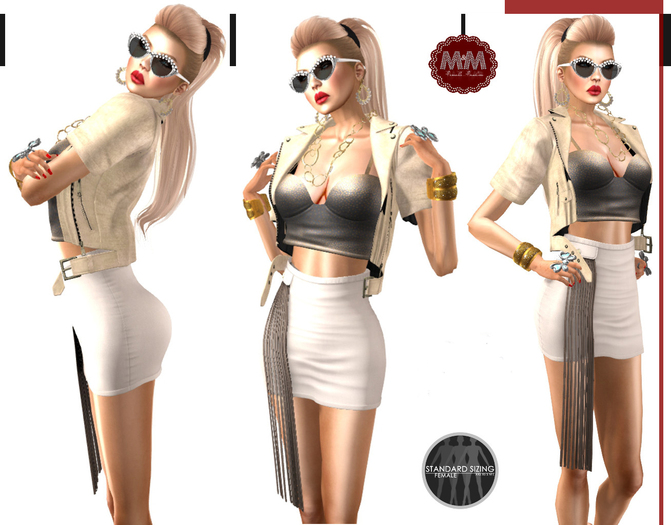 M&M-FREYA JACKET AND SKIRT MESH