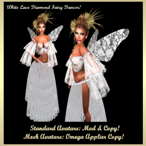 ***LBR white Lace Diamond Fairy Dancer***