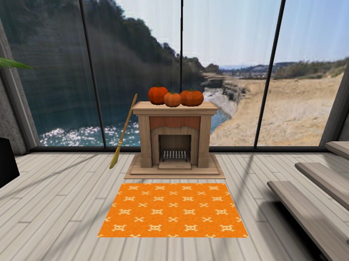 Halloween fireplace 3 boxed