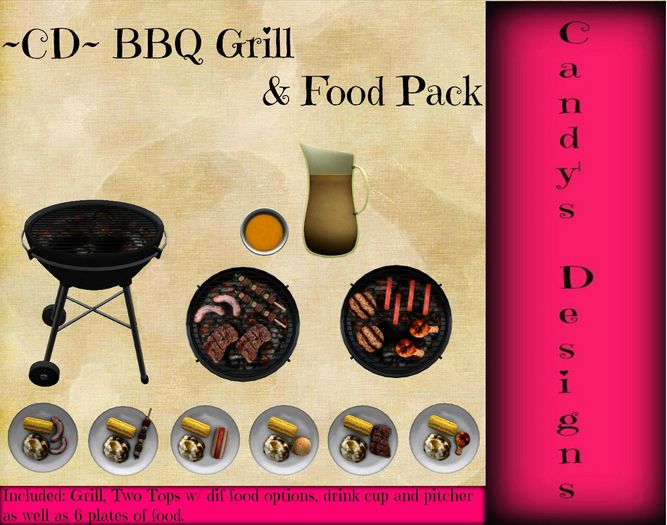 ~CD~ BBQ Grill & Food Pack Boxed *Promo*