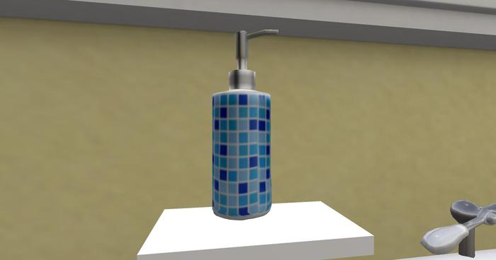 Dispenser Bath Wash Blue