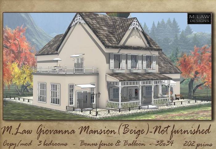 .:M.LAW:. Giovanna Mansion beige NO FURNISHED Box