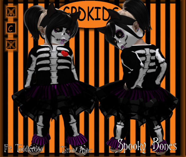 GPDKIDS Spooky Bones Purple