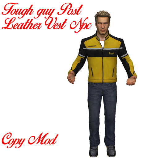 AL - Man - Tough Guy Post Leather Vest