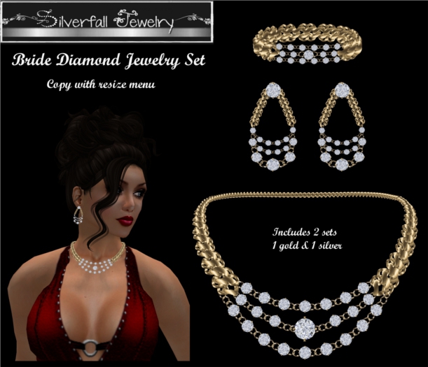 Bride Diamond Jewelry Set