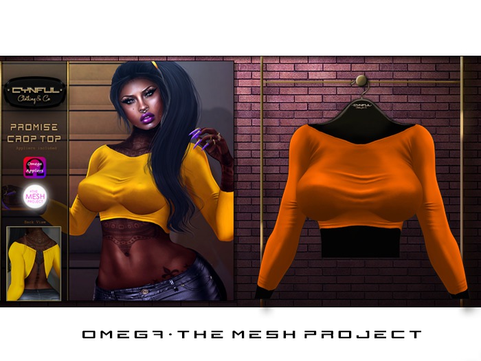 [Cynful] Promise Crop Top - Orange