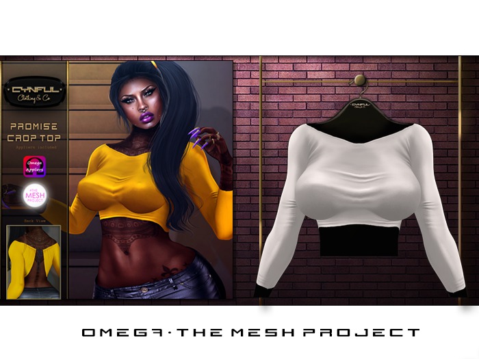 [Cynful] Promise Crop Top - White [Add me]