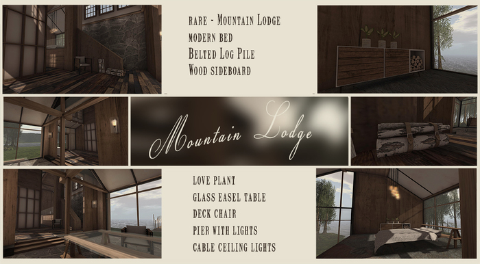 Scarlet Creative Mountain Lodge Table