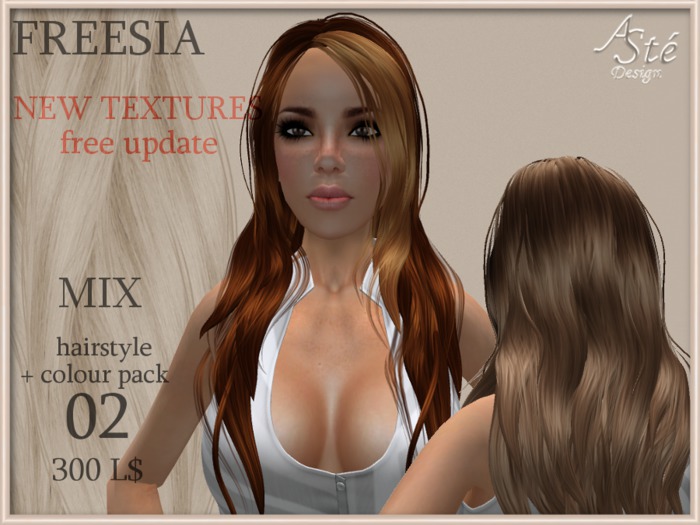 ***Aste*** HAIR 02.01 ZINNIA BLACKS