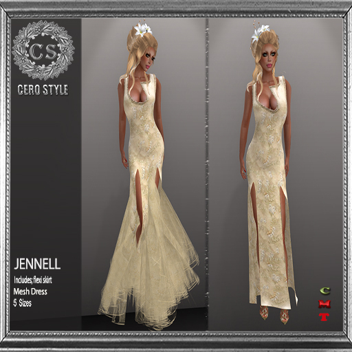 CERO STYLE Jennel Gown Cream