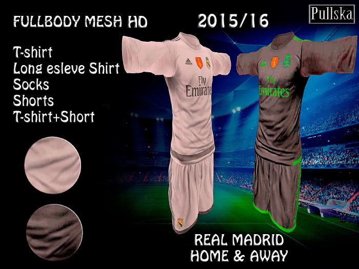 KITS REAL MADRID HOME / AWAY 15/16