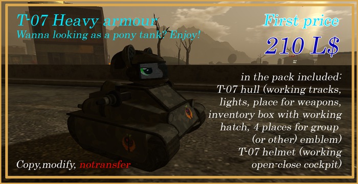 T-07 Heavy pony armour