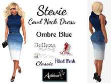 [ASHBURY] Stevie Loose Neck Dress-OMBRE BLUE