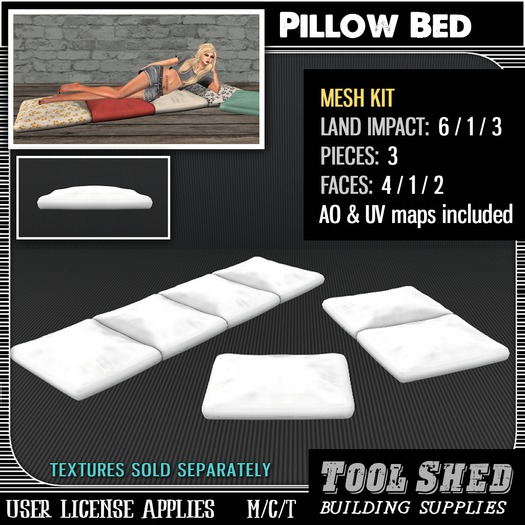 Tool Shed - Pillow Bed Kit