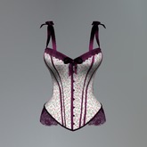 Purple Floral Mesh Corset