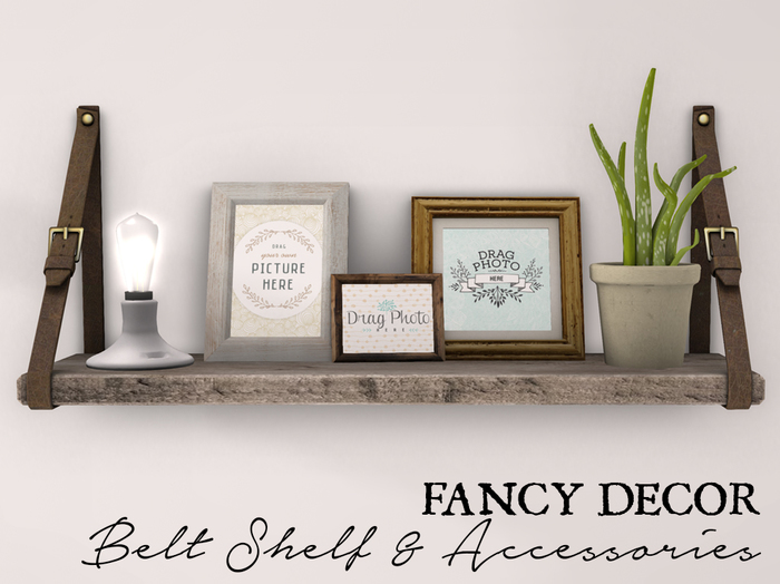 Fancy Decor: Belt Shelf (weathered)
