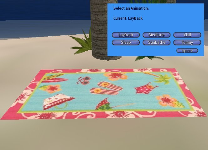 OrigSun Towel with Menu - Coral Beach Fun