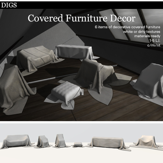 DIGS - Ferryside Tray & Book Decor [MESH] (Boxed)