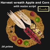 Harvest wreath Apple and Corn