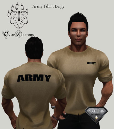 Army Tshirt Beige