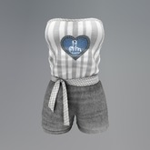 Heart Finger Mesh Romper box