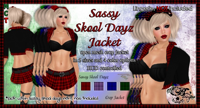 {Ms. B. Designs} Sassy Skool Dayz Jacket
