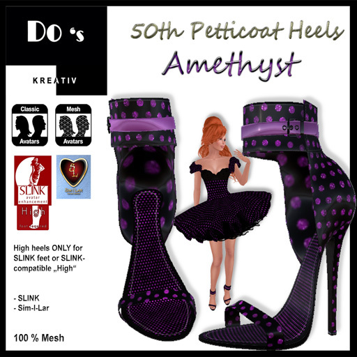 .:Do's:. 50th Petticoat Heels  AMETHYST