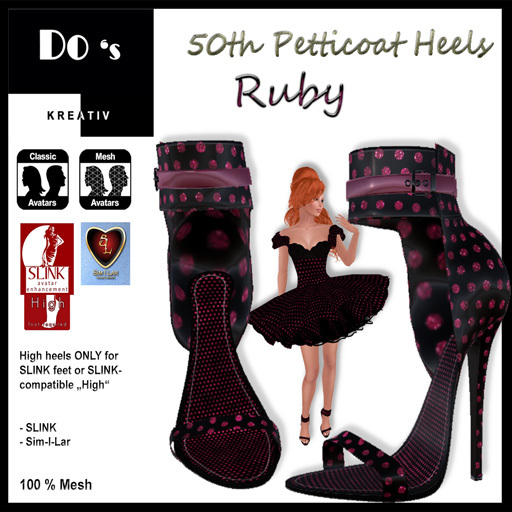 .:Do's:. 50th Petticoat Heels  AQUAMARIN Demo