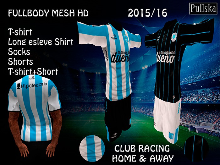 KITS RACING CLUB HOME / AWAY 15/16