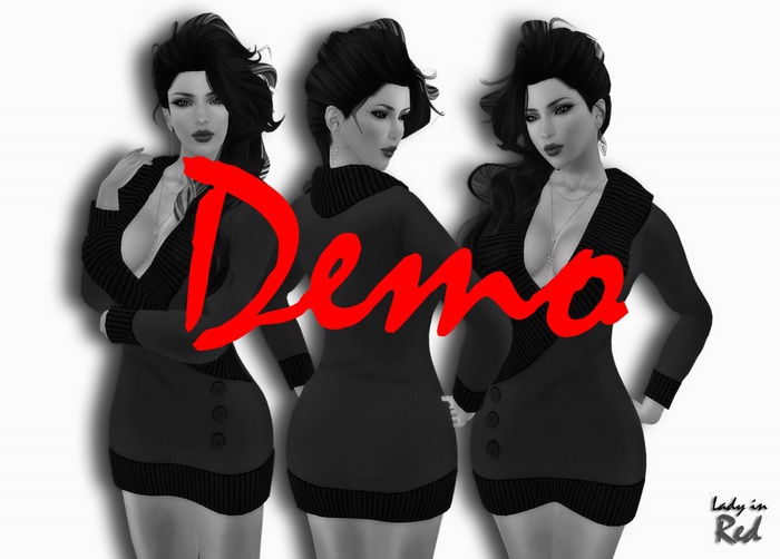 DEMO - Masha (red) - Pullover Dress