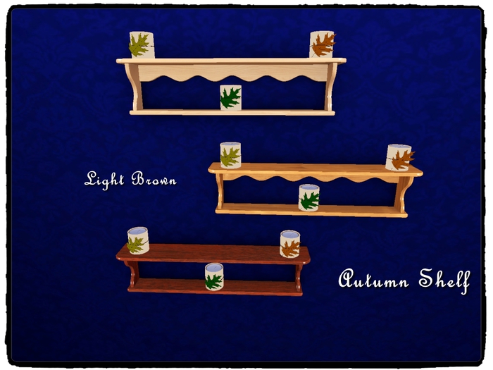 Autumn Shelf-Lt Brown Box