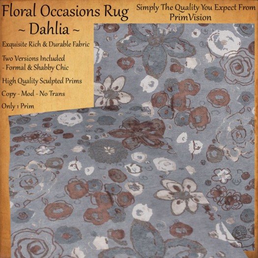 *PV* Floral Occasions Rug - Dahlia