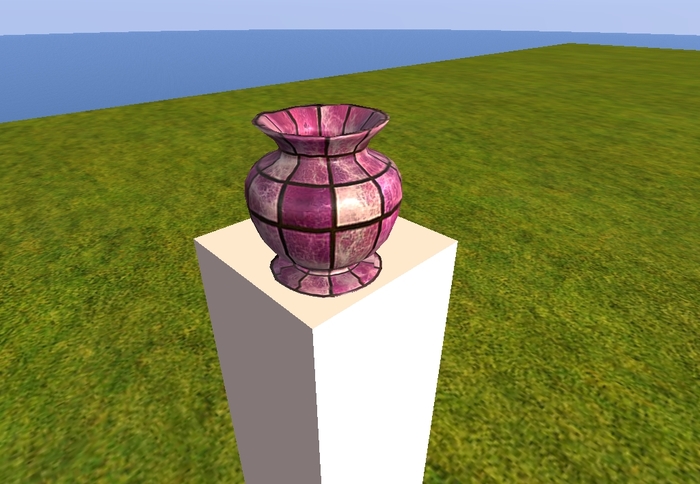 Pink Marble Tiles Vase
