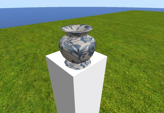 Blue Rose Vase