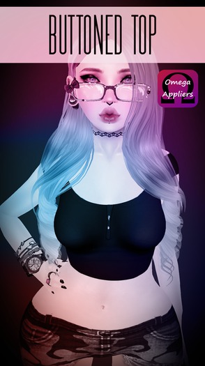 Buttoned Top - Black