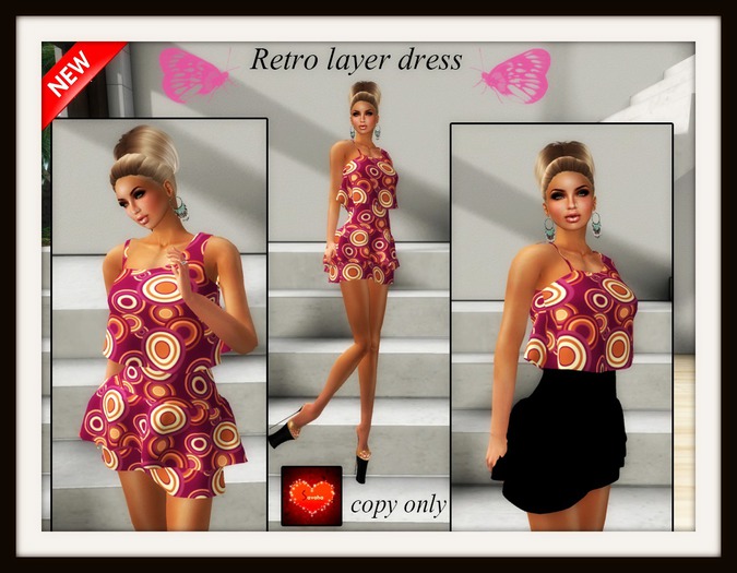 Retro layer dress
