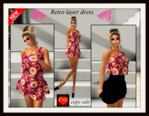 Retro layer dress
