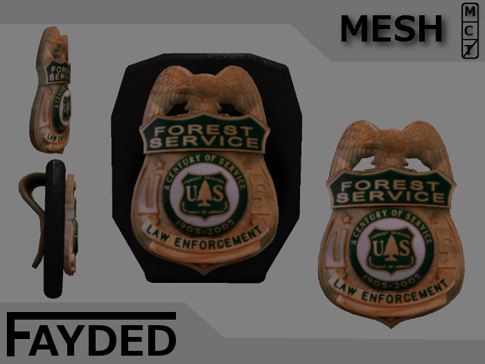 FAYDED - Forest Service Badge [boxed]