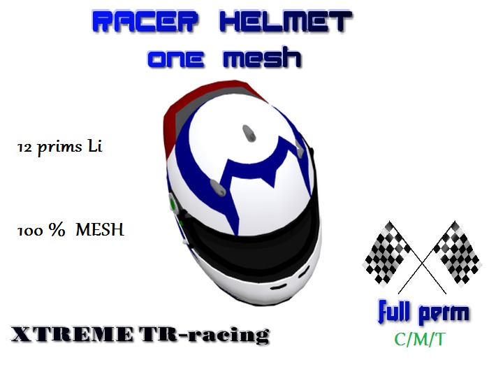 Helmet - Racer  Mesh - ONE XTREME TR-racing
