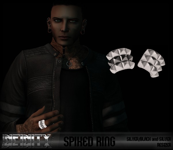 !NFINITY SPIKED RING - SILVERS - BOX