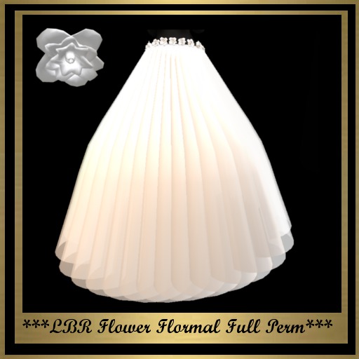 ***LBR Flower Formal Skirt with Flower Belt full Perm***
