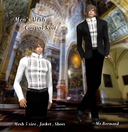 6-9 Men's Mesh Casual Suit Box
