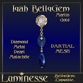 Luminesse Iyah Marlin Gold BellyGem PMESH-Wear To Unpack