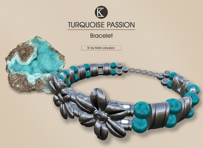 [K's K] Turquoise Passion Bracelet